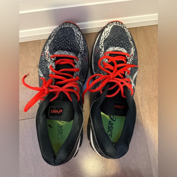 ASICS Gel Kayano 22 Lite Show in Carbon Cherry Tomato Running Shoes- size 10 - Picture 4 of 7